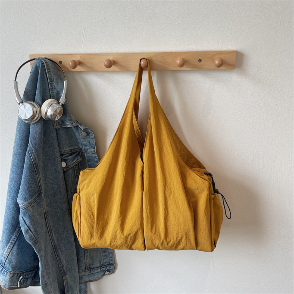 Women’s Casual Hobo Tote Shoulder Bag with Side Pockets
