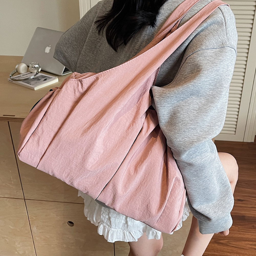 Women’s Casual Hobo Tote Shoulder Bag with Side Pockets