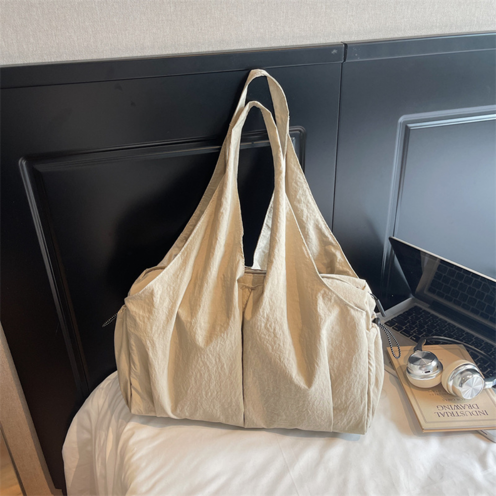 Women’s Casual Hobo Tote Shoulder Bag with Side Pockets