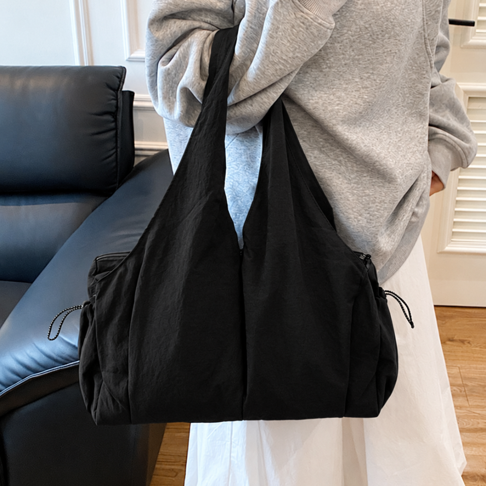 Women’s Casual Hobo Tote Shoulder Bag with Side Pockets