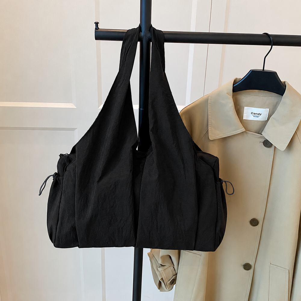 Women’s Casual Hobo Tote Shoulder Bag with Side Pockets