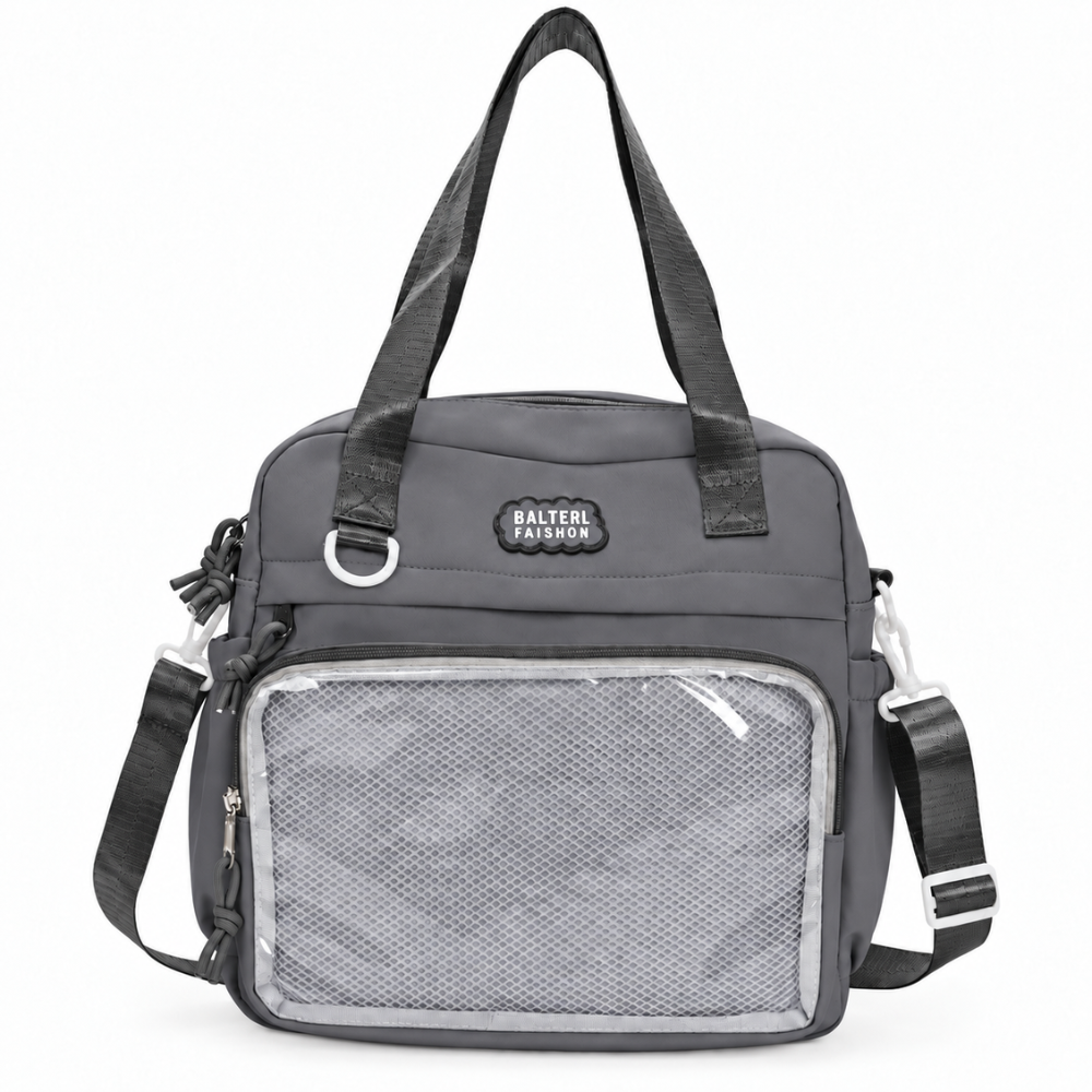 Metro Utility Tote Bag – Sand Beige/Charcoal Grey