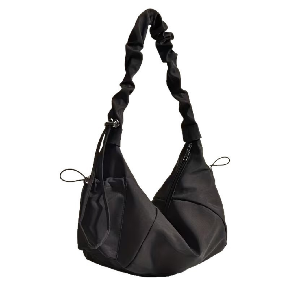 Stylish Casual Handbag with Multiple Zipper Pockets