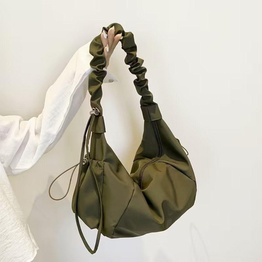 Stylish Casual Handbag with Multiple Zipper Pockets